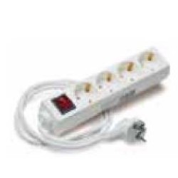 TAY806605 Base múltiple 4 BASES 2P+T con interruptor 3x1´5