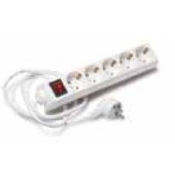 TAY808609 Base múltiple 5 BASES 2P+T con interruptor 3x1´5