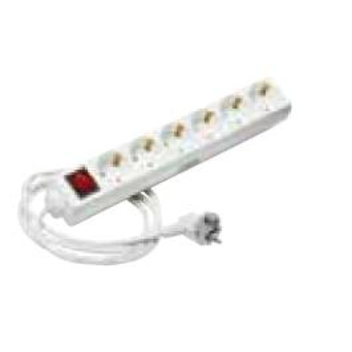 TAY811609 Base múltiple 6 BASES 2P+T con interruptor 3x1´5