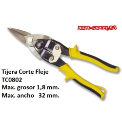CLATC0802 TIJERA CORTACHAPA CORTE RECTO TC0802