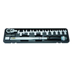 CLADI4210K LLAVE DINAMOMETRICA 1/2'''' INTERCAMBIABLE+10 PIEZAS (40~210Nm)
