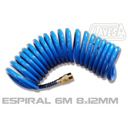 CLATW081206 ESPIRAL 8×12mm DE 6 m NARANJA COMPLETO