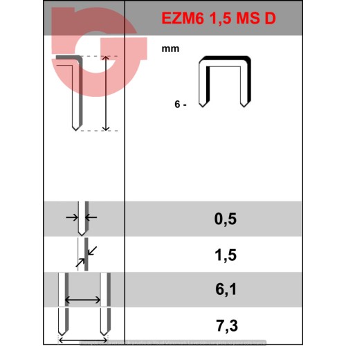 AN-72209 Endteilklammer EZM 6 1,5 ms D, 30°