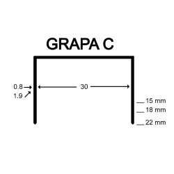 CLAGR000C GRAPA CARTON C-CLINCHER -(32)