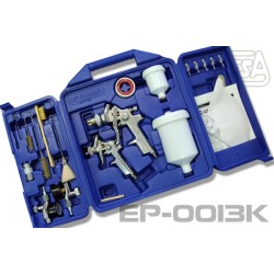 CLATW0013K KIT PISTOLA DE PINTAR HVLP (GRAVEDAD) EP-0013K/CHK005 (38PCS)
