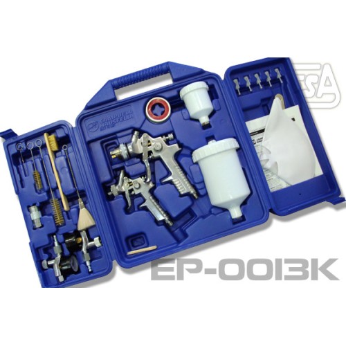 CLATW0013K KIT PISTOLA DE PINTAR HVLP (GRAVEDAD) EP-0013K/CHK005 (38PCS)