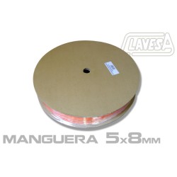 CLATW0508 MANGUERA CLAVESA 5×8mm DE 100 M. NARANJA.