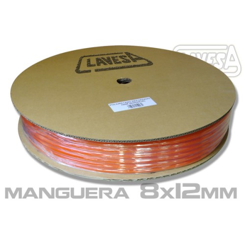 CLATW0812 MANGUERA 8×12mm DE 100M. NARANJA.