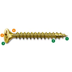 DSPAXPB TORNILLO SPAX Cabeza plana, Ranura en cruz Z ***OFERTA***