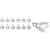 SEG100P213 TENAZA IMPRESO PRECINTO RED.13MM